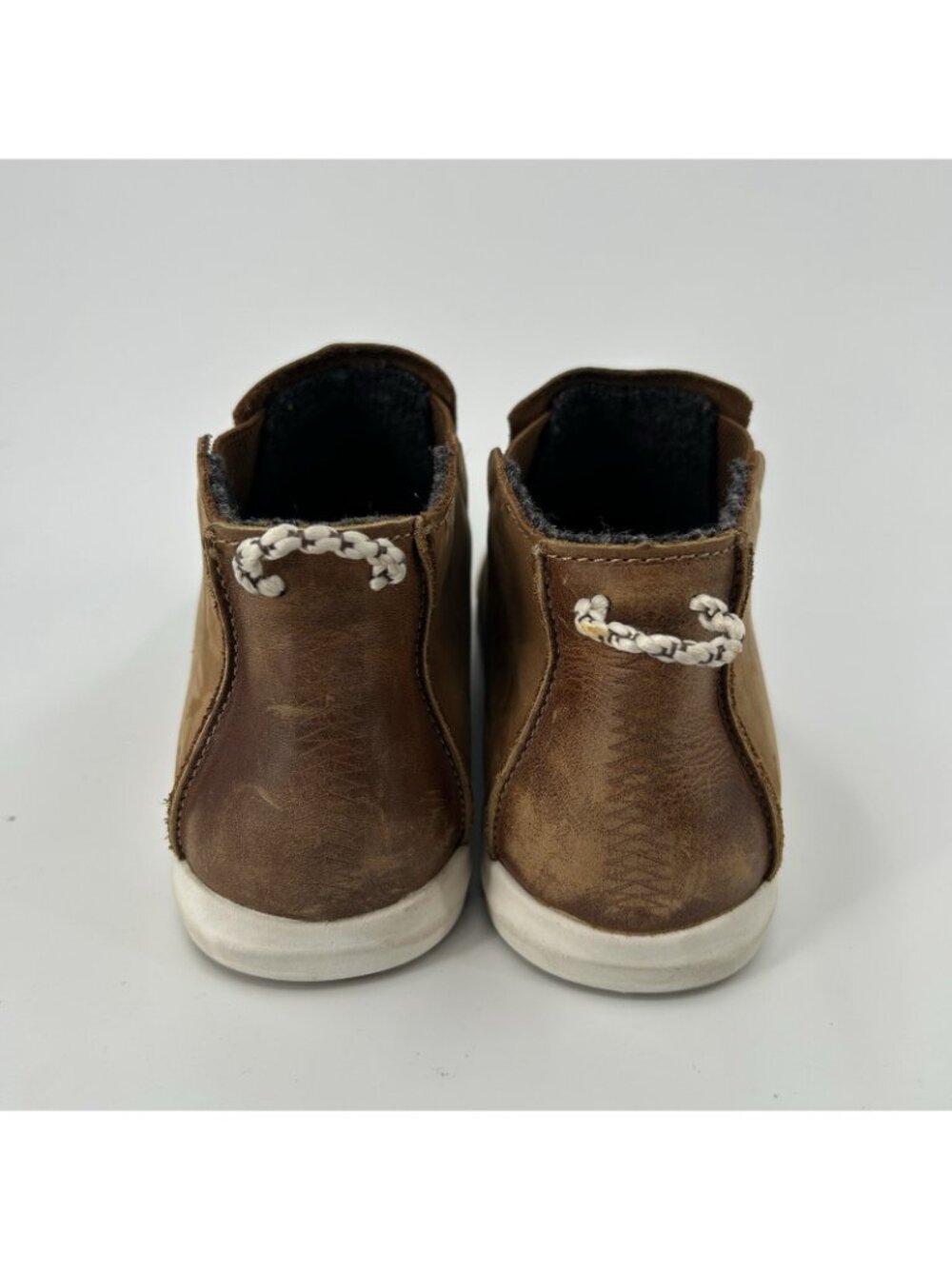 OluKai Hawai'iloa Manu Hope Slip On Boots Waterproof Leather Brown Women Size 7 - Picture 9 of 13